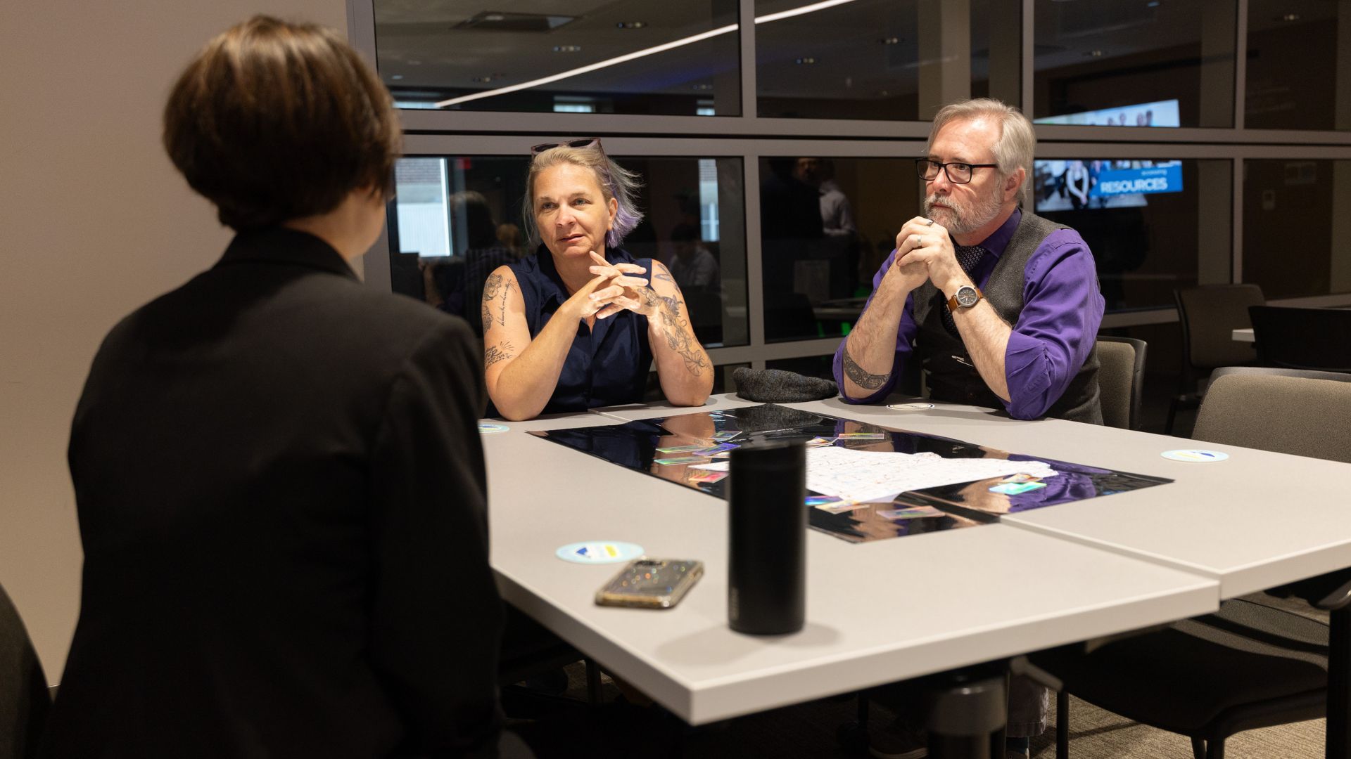 smn esbc three people talk business